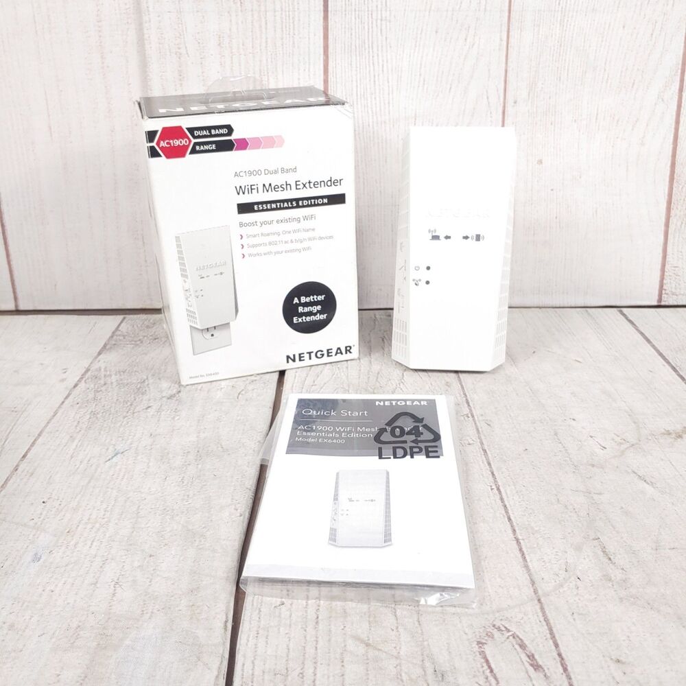 Netgear AC1900 Mesh WiFi Range Extender Essential Edition WPA2 Security NEW